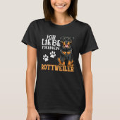Cute Rottweiler Rotti Dog Ich Liebe Meine Rottweil Tシャツ (正面)