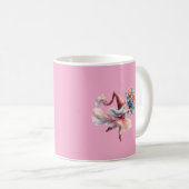 Cute Round Gnome in Pink Tutu Men's T-Shirt コーヒーマグカップ (正面右)