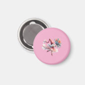 Cute Round Gnome in Pink Tutu Men's T-Shirt マグネット (正面/裏面)