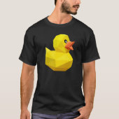 Cute Rubber Duck  Bird Geometric Abstract Ducky Tシャツ (正面)