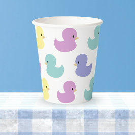 Cute Rubber Duck Gender Neutral Baby Shower 紙コップ