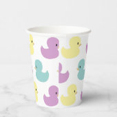 Cute Rubber Duck Gender Neutral Baby Shower 紙コップ (右)