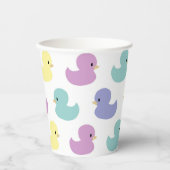 Cute Rubber Duck Gender Neutral Baby Shower 紙コップ (正面)