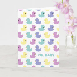 Cute Rubber Duck Gender Neutral Blank Custom カード
