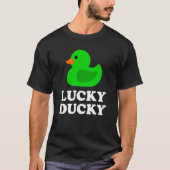 Cute Rubber Duck Lucky Ducky Quack Cool Animal Gra Tシャツ (正面)