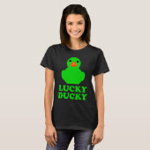 Cute Rubber Duck Lucky Ducky Quack Cool Animal Gra Tシャツ (正面フル)
