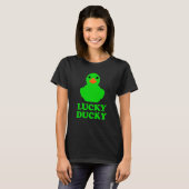 Cute Rubber Duck Lucky Ducky Quack Cool Animal Gra Tシャツ (正面フル)