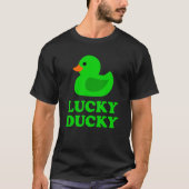 Cute Rubber Duck Lucky Ducky Quack Cool Animal Gra Tシャツ (正面)