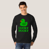 Cute Rubber Duck Lucky Ducky Quack Cool Animal Gra Tシャツ (正面フル)