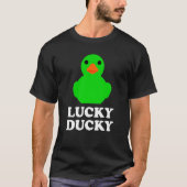 Cute Rubber Duck Lucky Ducky Quack Cool Animal Gra Tシャツ (正面)