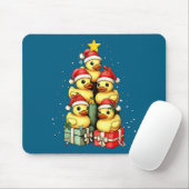 Cute Rubber Ducks Le Duckie Christmas Tree Xmas Ha マウスパッド (マウス)