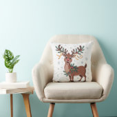 Cute Rudolph with Gold Accents クッション (椅子)