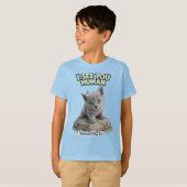 Cute Russian Blue Cat Kids T-Shirt – I See You Tシャツ (正面フル)