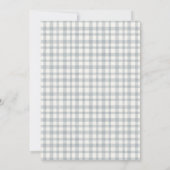 Cute Rustic Mum and Baby Tiger Foliage Baby Shower 招待状 (裏面)