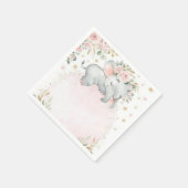 Cute Safari Animals First Birthday  Decor スタンダードカクテルナプキン (角)