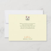 Cute safari animals gender neutral baby shower サンキューカード (裏面)