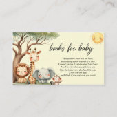 Cute Safari Animals gender neutral books for baby エンクロージャーカード (正面)