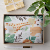 Cute Safari Animals Jungle Pattern 薄葉紙 (ギフト)