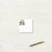 Cute Safari Animals Personalized Sticky Notes ポストイット (デスク上)