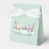 Cute Safari Baby Animal Favor Box  フェイバーボックス (正面サイド)