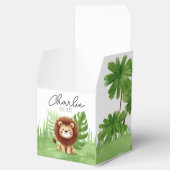 Cute Safari Lion Birthday フェイバーボックス (オープン)