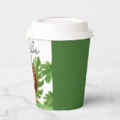 Cute Safari Lion Birthday 紙コップ (左)