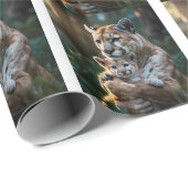  Cute SafariGift Wrap Jungle Baby Shower Gift Wrap ラッピングペーパー (ロールコーナー)