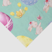 Cute Sage Green Watercolor Easter Bunny 薄葉紙 (詳細)