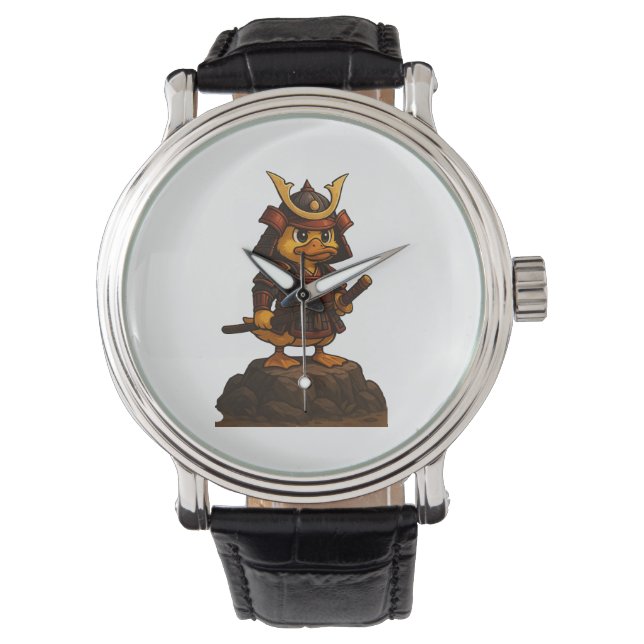 Cute Samurai Duck Watch  腕時計 (正面)
