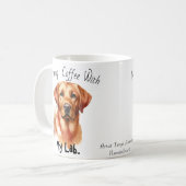 Cute Sandy BROWNS Coffee with My Lab. コーヒーマグカップ (正面左)