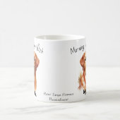 Cute Sandy BROWNS Coffee with My Lab. コーヒーマグカップ (中央)