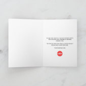 Cute Santa Bee Apiary Logo Business Christmas シーズンカード (内部)