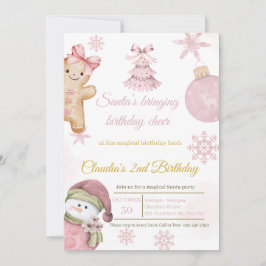 Cute Santa Birthday Card for Kids シーズンカード