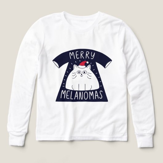 Cute Santa Cat Melanomas Christmas  (デザイン正面)