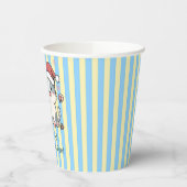 Cute Santa Cat with Gift Box 紙コップ (左)