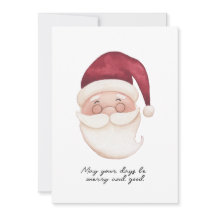 Cute Santa Christmas Card