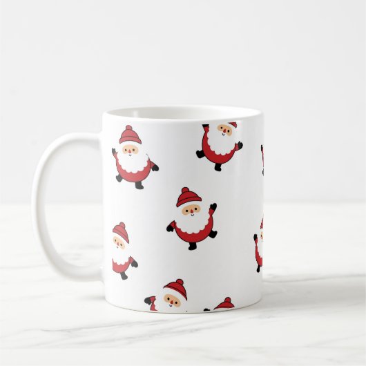 Cute Santa Christmas Mug コーヒーマグカップ (左)