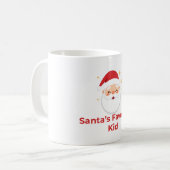 Cute Santa Christmas Mug for Kids コーヒーマグカップ (正面左)