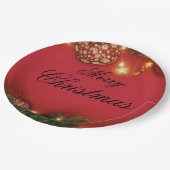 Cute Santa Christmas Plate – Festive Holiday Gift  ペーパープレート (アングル)