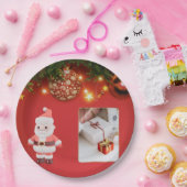 Cute Santa Christmas Plate – Festive Holiday Gift  ペーパープレート (パーティー)