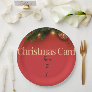 Cute Santa Christmas Plate – Festive Holiday Gift  ペーパープレート