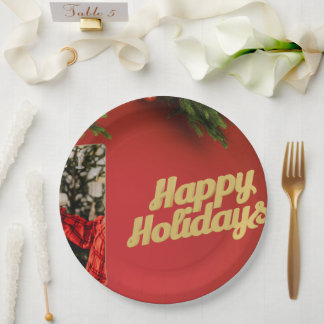Cute Santa Christmas Plate – Festive Holiday Gift  ペーパープレート
