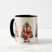 Cute Santa Christmas Travel Mug For Cozy Winter マグカップ (正面左)