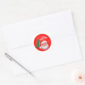 Cute Santa & Christmas Tree Sticker  スクエアシール (封筒)