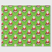 Cute Santa Claus ラッピングペーパー (フラット)