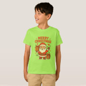 Cute Santa Claus Christmas Art – Merry Christmas Tシャツ (正面フル)