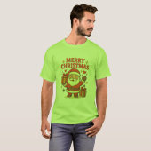 Cute Santa Claus Christmas Art – Merry Christmas Tシャツ (正面フル)