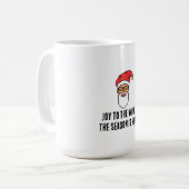 Cute Santa Claus Christmas Design コーヒーマグカップ (正面左)