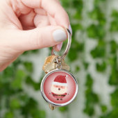 Cute Santa Claus Christmas Keychain キーホルダー (手)