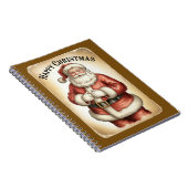 Cute Santa Claus Christmas Writing Book ノートブック (右側)